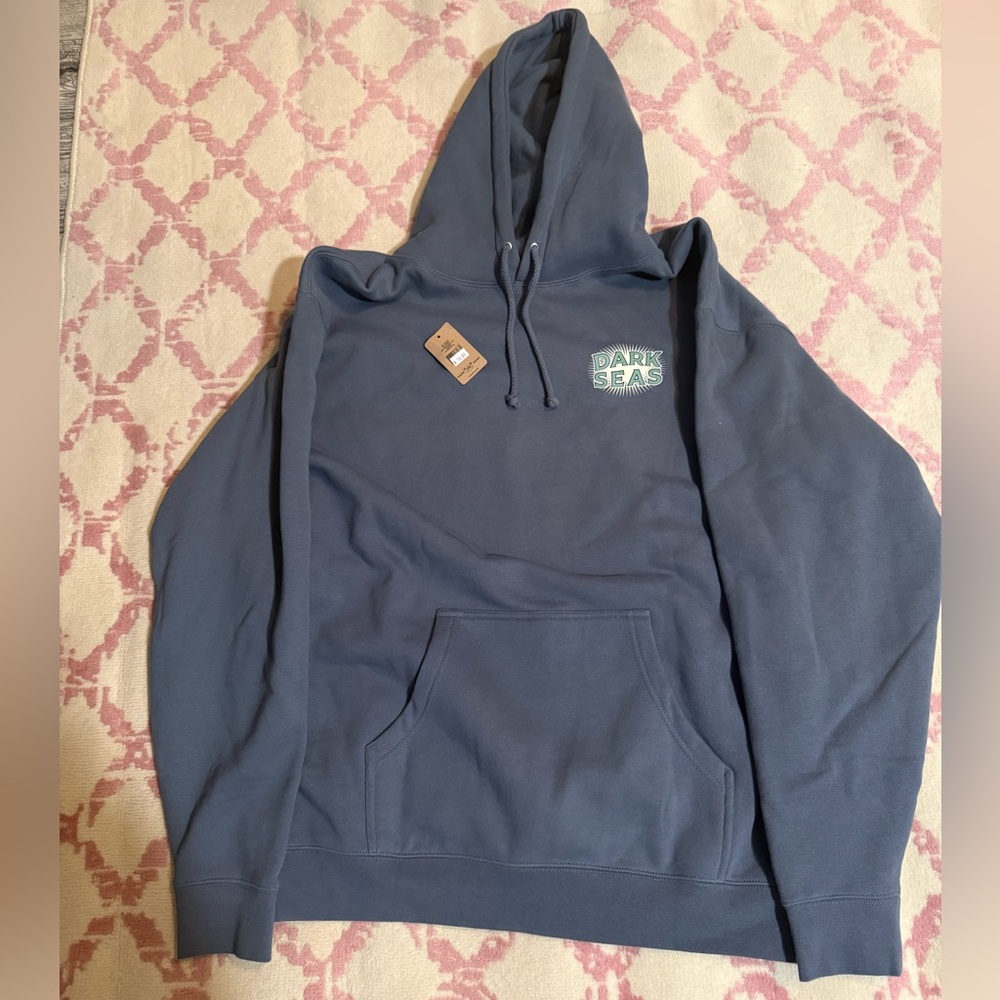 NWT Dark Seas Men's Blue Hoodie